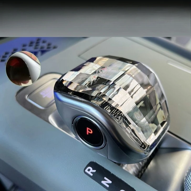 رافعة تروس كريستالية لـ BAIC Bejing BJ30 2024 2025 تعديل ذراع السرعة الديكور الملحقات الداخلية مع رأس التحول الخفيف