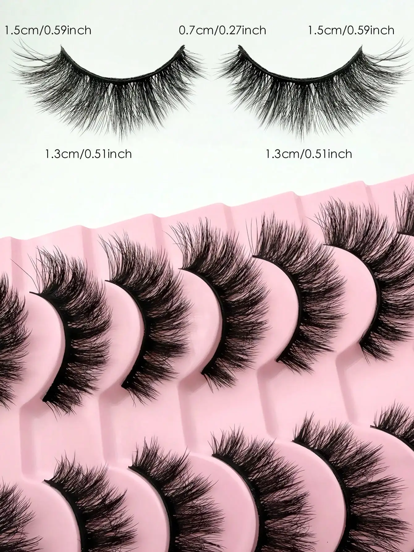 10 Paare 3D Flauschige Falsche Wimpern Natürlicher Look Dichte Lockige Wimpern – Detail 5