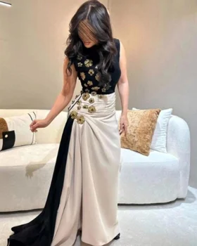 Abiti lunghi gioiello dritto con motivo a pieghe classico personalizzato Abiti per occasioni su misura Abbinamento in stile moderno