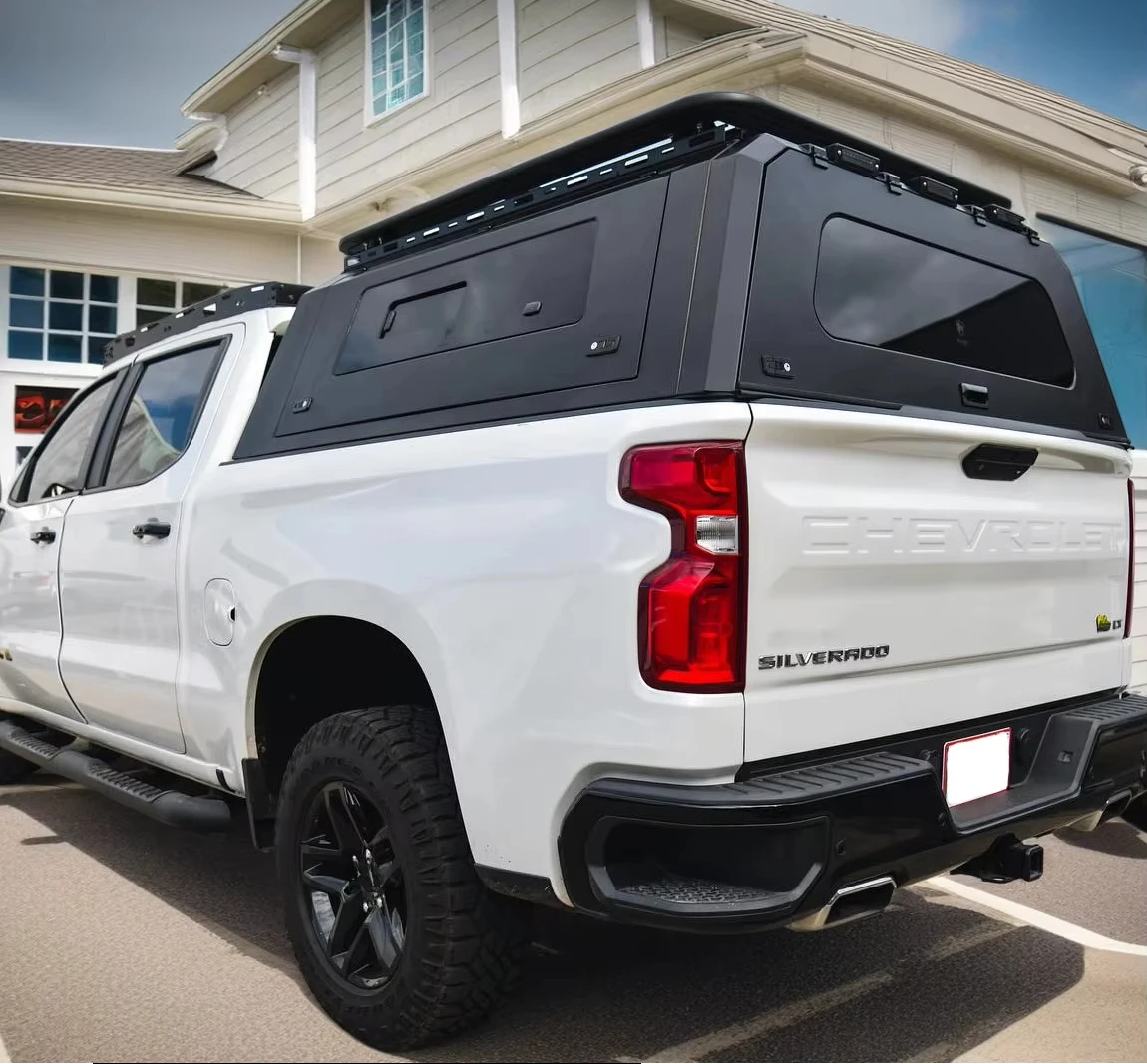 Custom-fit Pickup Hard Top Canopy for Ford Ranger Raptor Cap Rainproof Aluminum Truck Cap Topper Chevrolet Silverado