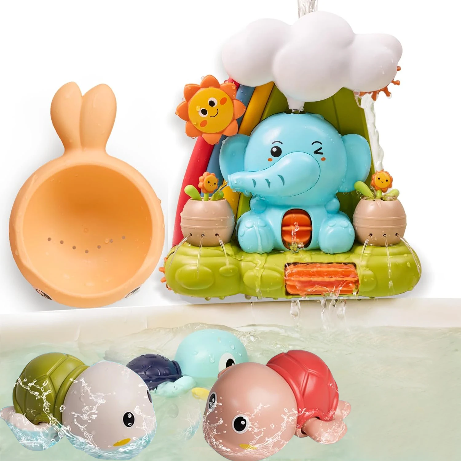 

Детские игрушки для ванны для детей Игрушка для ванны с подсветкой Плавающие игрушки для сквирта Утка Рыболовная сеть Игра для душа для малышей Игрушки для водного бассейна