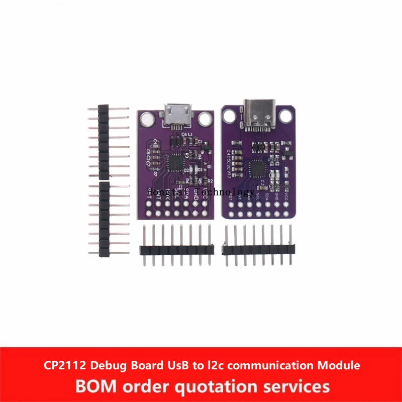 CP2112 TPYC-C Placa de depuración de interfaz MICRO USB Módulo de comunicación USB a I2C