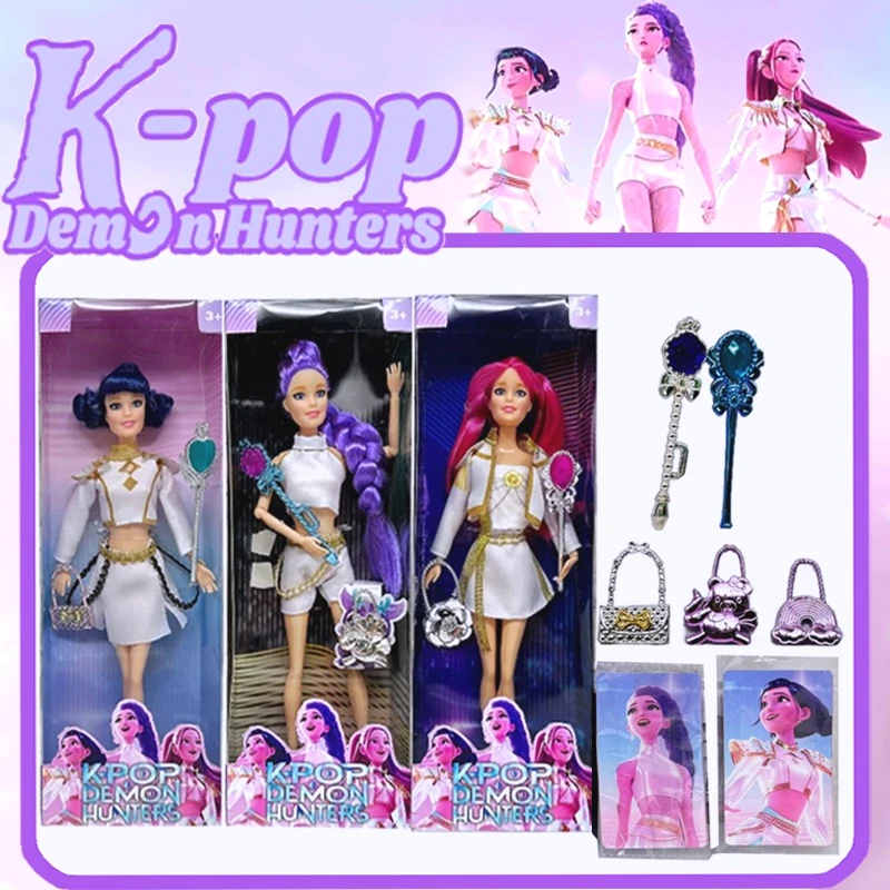 

Фигурка Kpop Demon Hunters — тема Derpys Tiger Rumi/Mira/Zoey Sussy, красочная игрушка с огнями, рождественские подарки для фанатов