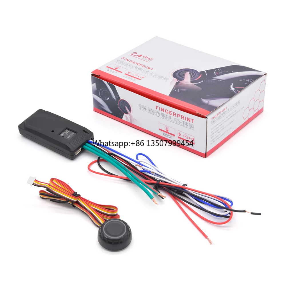 Nuevo Inmovilizador RFID de 2.4 Ghz para Automóvil, Antirrobo, con Huella Dactilar, Inmovilizador de Motor con Corte de Combustible