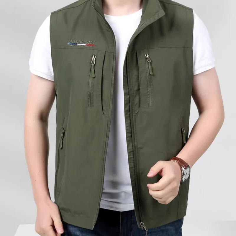 سترة رجالية 3 مواسم متعددة الوظائف فائدة تنفس مصور الصيد سترة بلا أكمام عادية مع للرياضة في الهواء الطلق #1