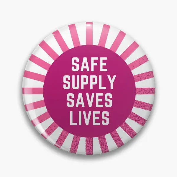 Safe Supply Saves Lives  Soft Button Pin Badge Funny Clothes Cartoon Gift Women Brooch Cute Creative Fashion Collar Decor