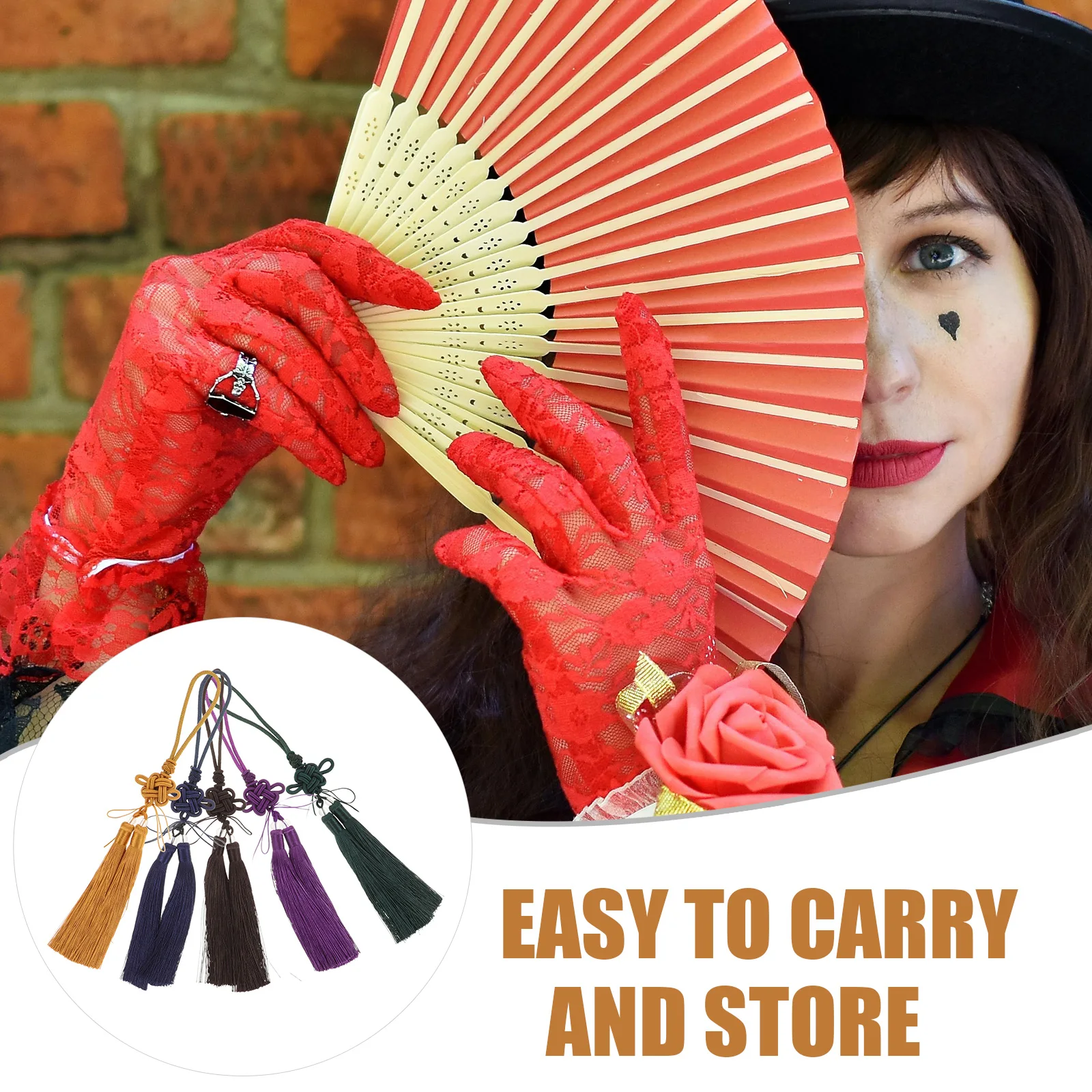 

5 Pcs Tai Chi Sword Liusu Chinese Tassels Polyester Hanging Knot Pendants Decorative Diy Charms Car Key Bag Backpack Accessories