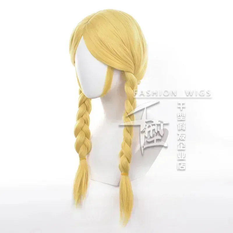 Jogo identidade v anne lester cosplay peruca unisex longo trançado cabelo cosplay anime resistente ao calor perucas sintéticas