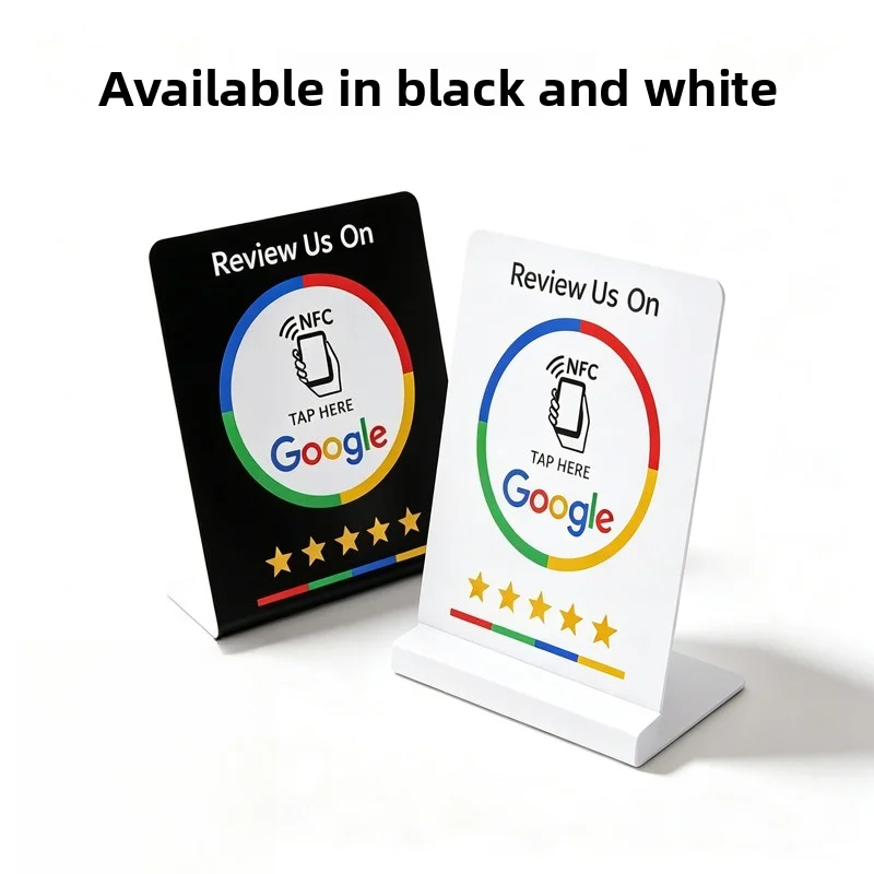 10Pcs 2026 NFC Google Reviews Card  Review Us On Google Programmable NFC Vertical Card User-Friendly Time-Saving Shop drainage