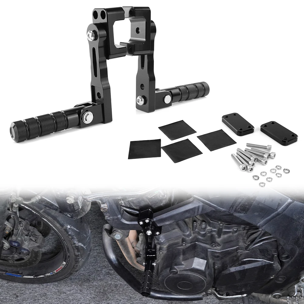

Motorcycle Adjustable Rider Footpeg Kit Highway Peg Mounts For Yamaha TDM900 900 2002 2003 2004 2005 2006 2007 2008 2009 2010