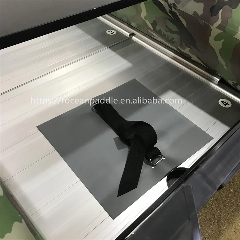 الجملة CE التمويه PVC المطاط نفخ زورق الصيد قارب مع أرضية الألومنيوم / أرضية خشبية
