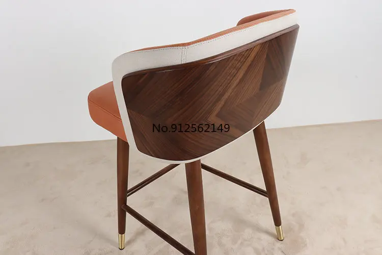 Nordic moderne minimalistischen hause barchairs kreative massivholz zurück hohe hocker freizeit sillas para barras высокие стулья для кухни