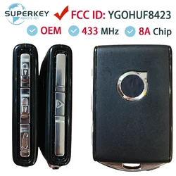 YGOHUF8423 OEM Keyless Original Smart Car Key With 433Mhz 8A Chip For 2016 2017 2018 2020 Volvo XC60 XC90 S90 S60 S40