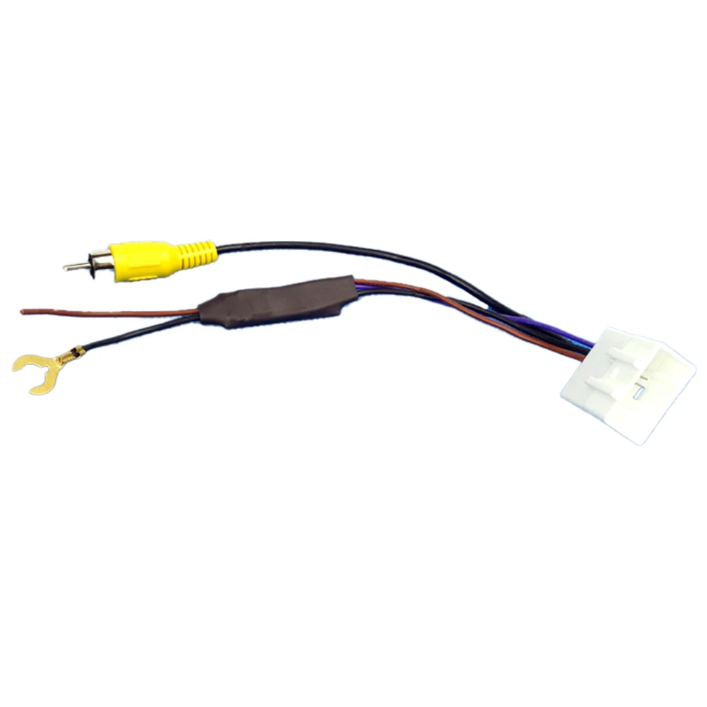 Video Output Cable 16Pin Car Camera Cable Black Car Camera Video Output Cable Cable 12V 20cm Practical And Reliable For Hyundai