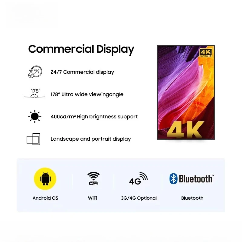 27 32 Inch Smart TV 2K 4K Ultra HD Remote Monitoring Android WIFI Flat Screen LCD Digital Display Pantalla Smart TV LCD Monitors