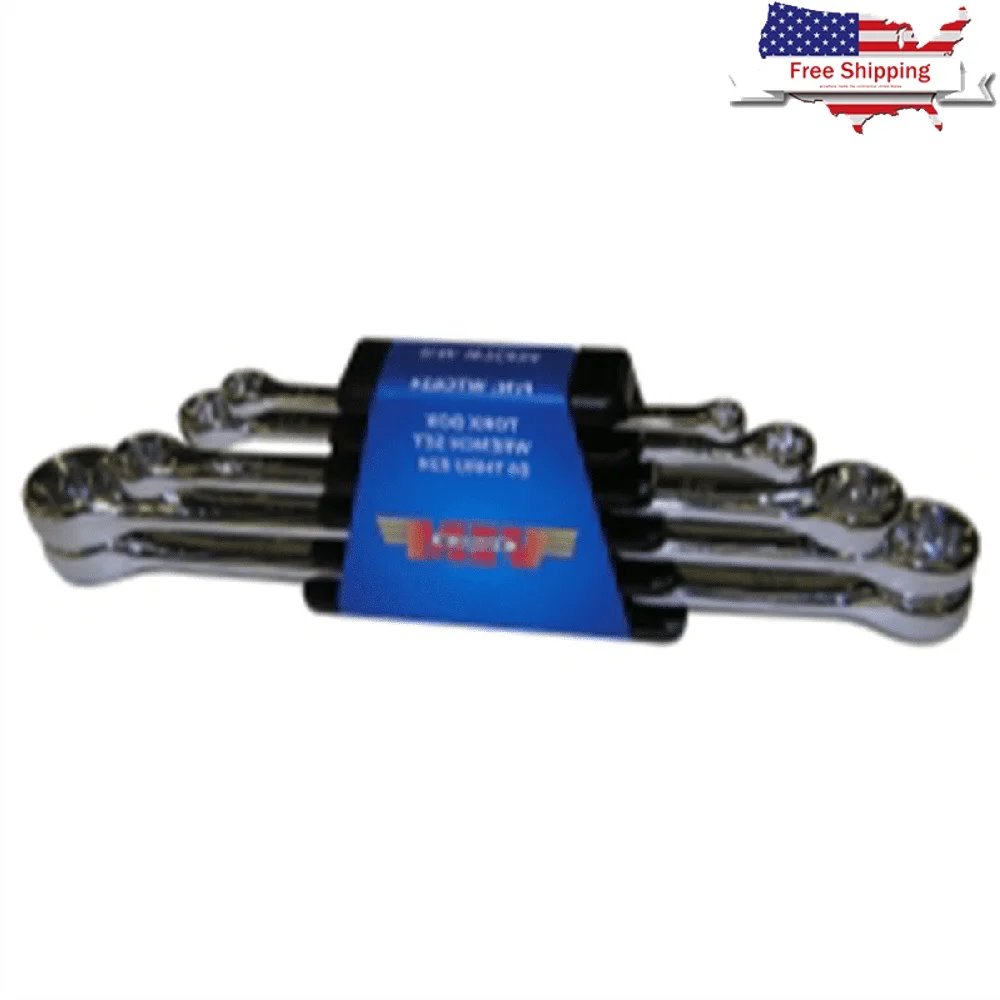 

5 Piece Metric Torx Box Wrench Set Durable Tools Automotive Machinery Maintenance Compact Design Easy Access Fasteners