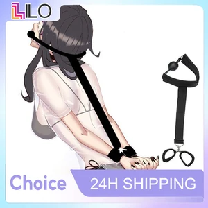 LL SM Mainan Seks Dewasa Borgol Set Manset Pergelangan Kaki Tali Perban Budak BDSM SM Pengekangan Perbudakan Toko Produk Seks Wanita Jimat 8 mainan perbudakan penjualan terbaik - №