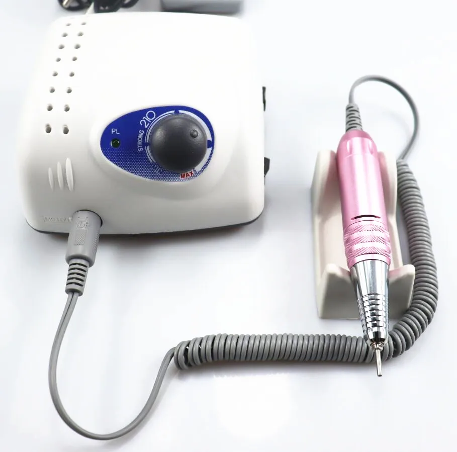 Taladro eléctrico para uñas, herramienta para manicura y pedicura, 35000rpm, 65W, potente, 210