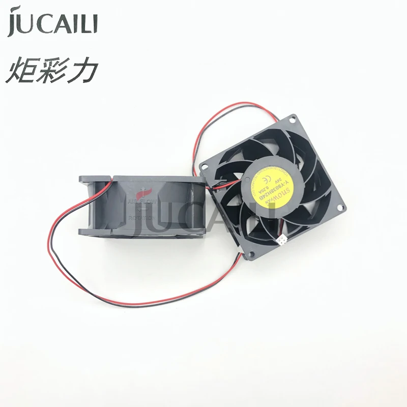 

JCL Cooling Blower Fan 9*9*5cm Cooler Brushless DC 24V 0.25A for Allwin Xuli Mutoh Roland Mimaki Printer