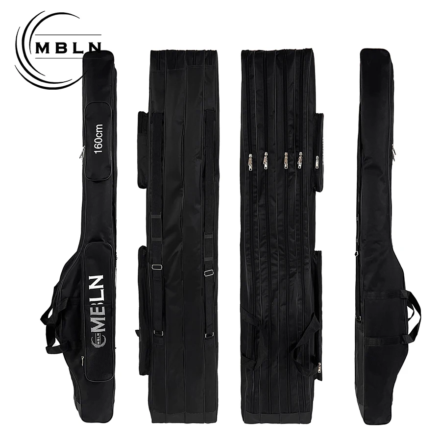 MBLN 160cm 4-Schicht Angeltasche Faltbare Multifunktionale Tragbare Angelruten-Tasche Angelruten-Rollen-Werkzeug-Aufbewahrungstasche – Detail 4