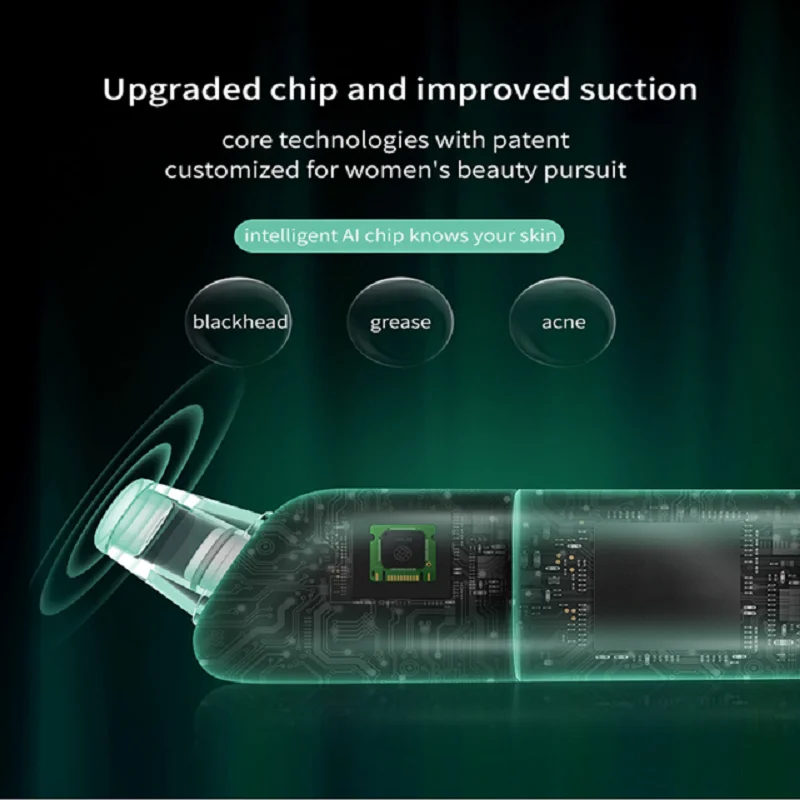 Eliminador eléctrico de espinillas por succión al vacío, limpiador de poros, acné, Comedone, Extractor de espinillas, limpiador de manchas de cara y nariz, herramientas para el cuidado de la piel