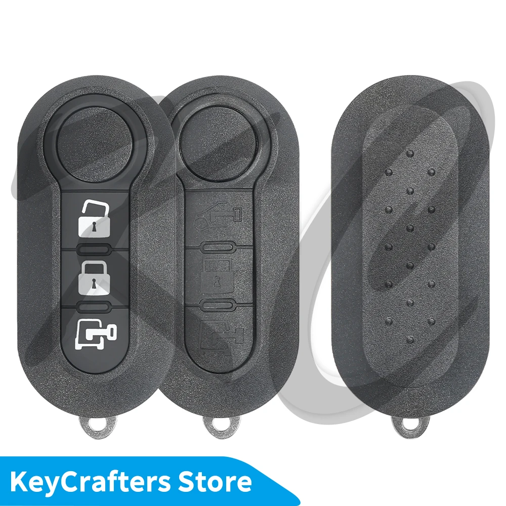 KC Flip Remote Car Key ID46 LTQFI2AM433TX For Fiat 500 Punto Panda Bravo Delphi 500L Ducato Citroen Jumper Peugeot Boxer Marelli