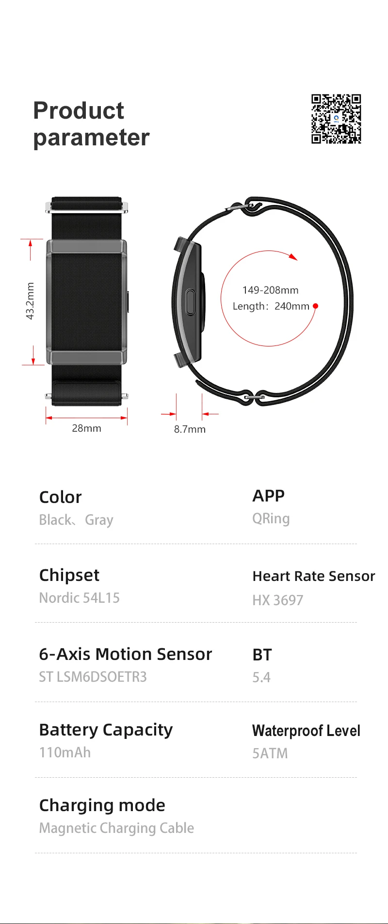 Fitness Tracker Armband Mit Herzfrequenz Und Sauerstoffmessung_voghion.com