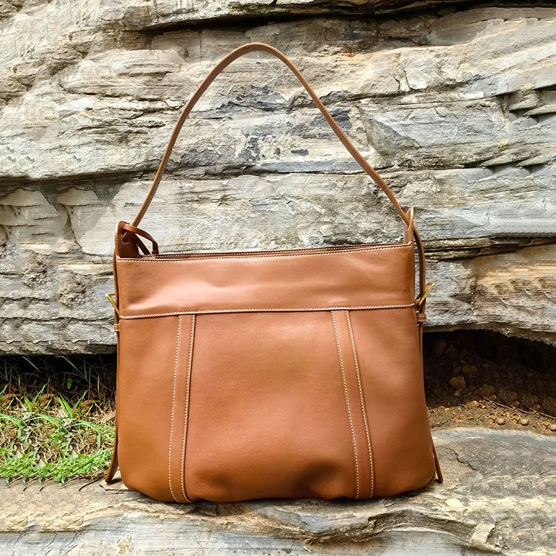 European And American Retro Large Capacity Portable Tote Bag For Women Fashionable Commuting Single Shoulder Crossbody Bag Trend