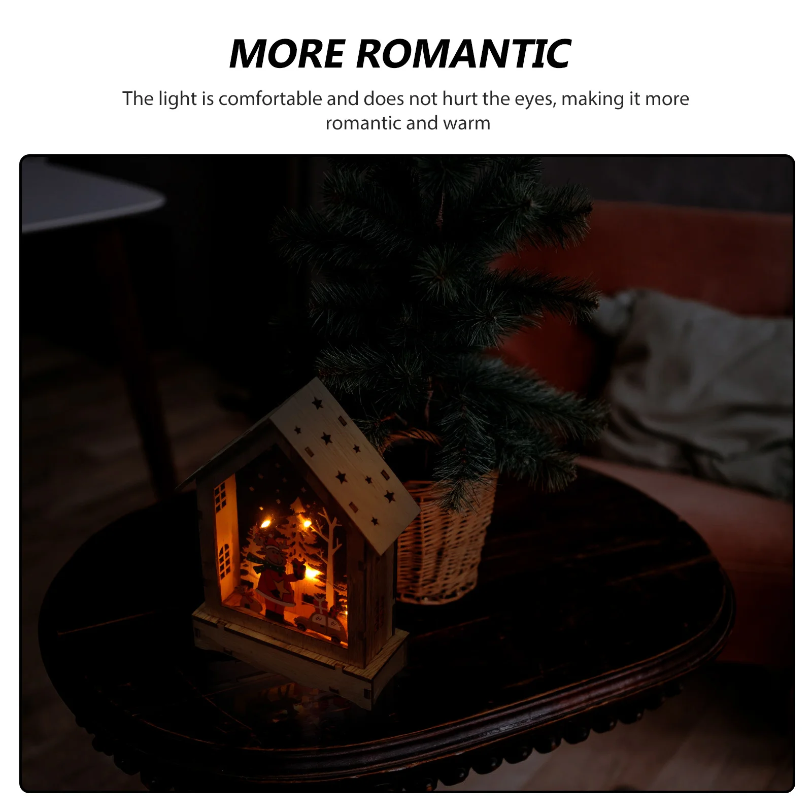 عيد الميلاد تحت عنوان الخشب الديكور متوهجة خشبية عيد الميلاد سطح المكتب زخرفة للمنزل بار مطعم متجر مهرجان ديكور الإبداعية #1