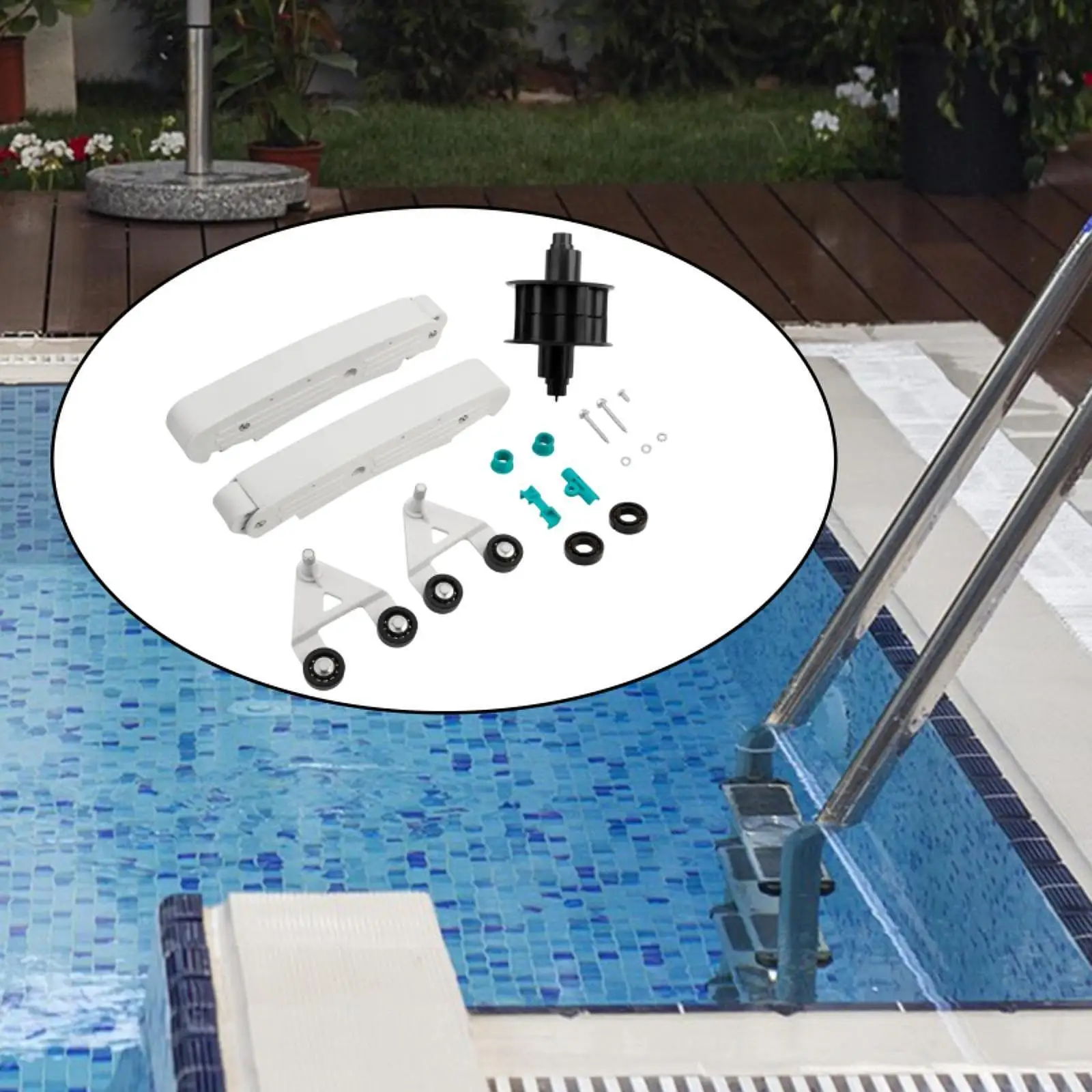 Pool Vac Frame Mixed Color Plastic a Frame Turbine Kit Pool Cleaner Rebuild Parts for Backyard Swimming Pools