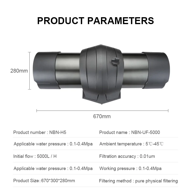STLF OEM 5000L في الساعة الفولاذ المقاوم للصدأ غشاء UF للمنزل بأكمله شراء أنظمة تصفية المياه