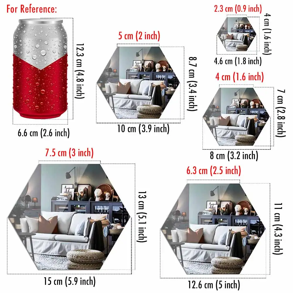 MCDFL Decorative Wall Mirrors Stickers Self-adhesive Wallpaper 3d Panels Decoration Bedroom Bathroom Accessories Home Interior