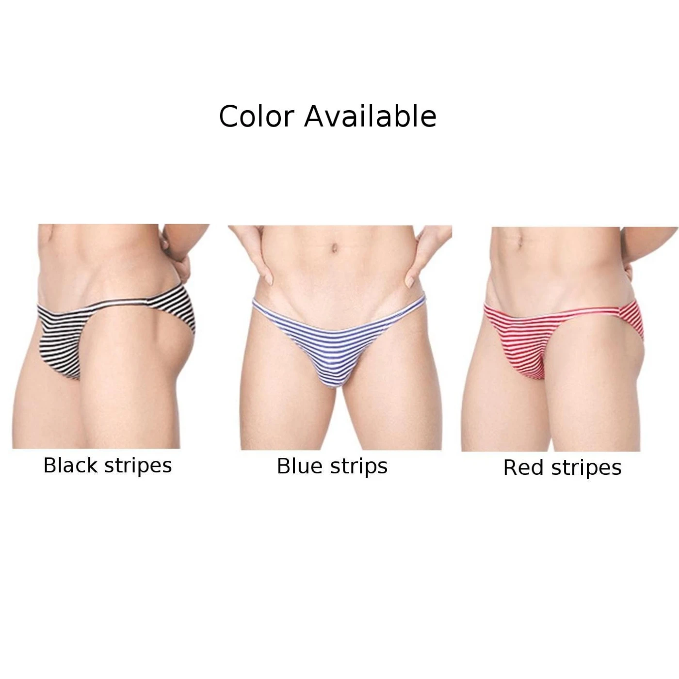 2022 Hot Sexy Men Cotton Striped Briefs Pouch Underwear Male Bikini Underpants Sissy Panties Cuecas Masculinas