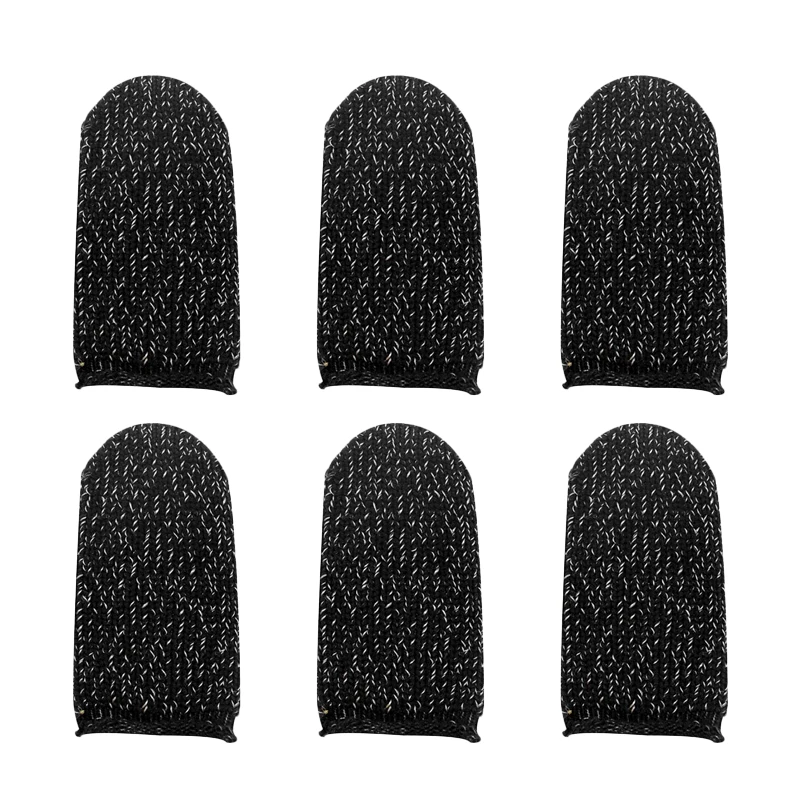 HFES 100 Buah Set Lengan Jari Pengendali Game Seluler Set Jari Layar Tekan Penuh Sejuk Dapat Digunakan Kembali Antikeringat untuk PUBG