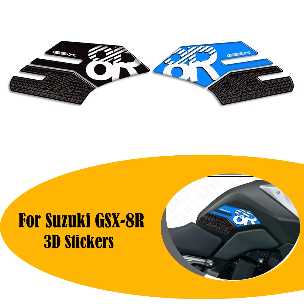 

Motorcycle Protector Tank Pad Side Grips Gas Fuel Oil Kit Knee 3D Stickers Decals For Suzuki GSX-8R GSX 8R GSX8R 2024 2025