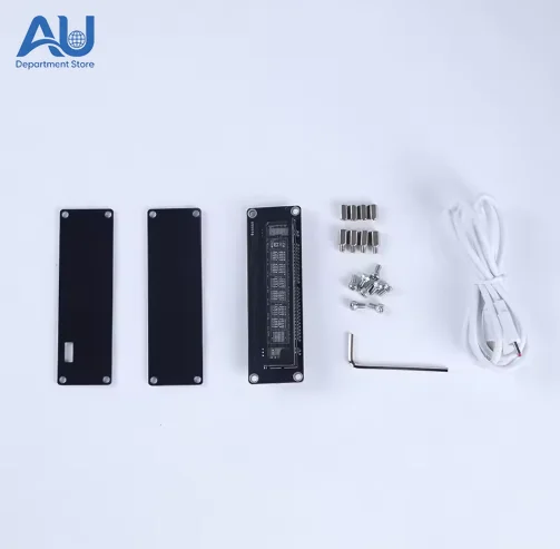 Cyberpunk VFD Glow Fluorescent Clock Wifi Network ClockDesktop Decoration Accessories USB 5V