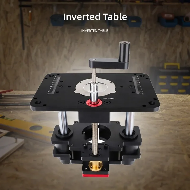 GD709 Woodworking Trimming Machine Flip Chip Lifting Base Bakelite Milling Chamfering Small Gong Tenon Opening Table