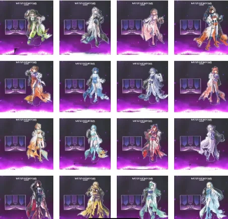 Wawa Keychains VSPO! Showdown2026 Acrylic Stand Hanamei Sumire, Eriza, Shiranami Ramune, Mdesk Decorations HD Souvenir 15CM