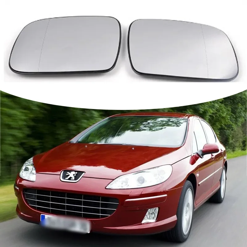 

Suitable for 04-09 logo PEUGEOT 407 307 8151GY 8151GW heated rearview mirror
