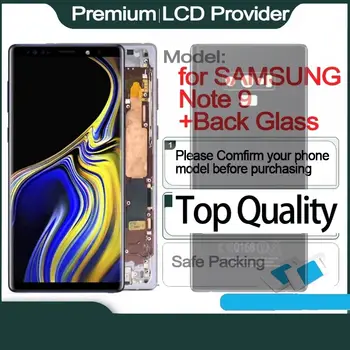 Dotykový AMOLED LCD displej s rámečkem pro Samsung Note 9, 6,4 palce, SM-N960F, SM-N9600, se zadním sklem 12 nejlepší prodej displej sm n9600 - №5