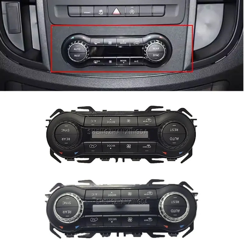 A/C Air Conditioning Temperature Climate Control Switch Panel For Mercedes-Benz Vito Metris W447 W448 V200d V250 V260 2016-2021