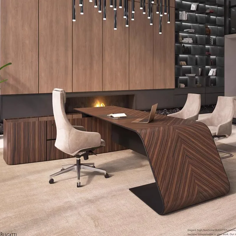 Boss desk President desk Simple modern high-end fashionable Taipan desk Manager office atmosphere boss office desk