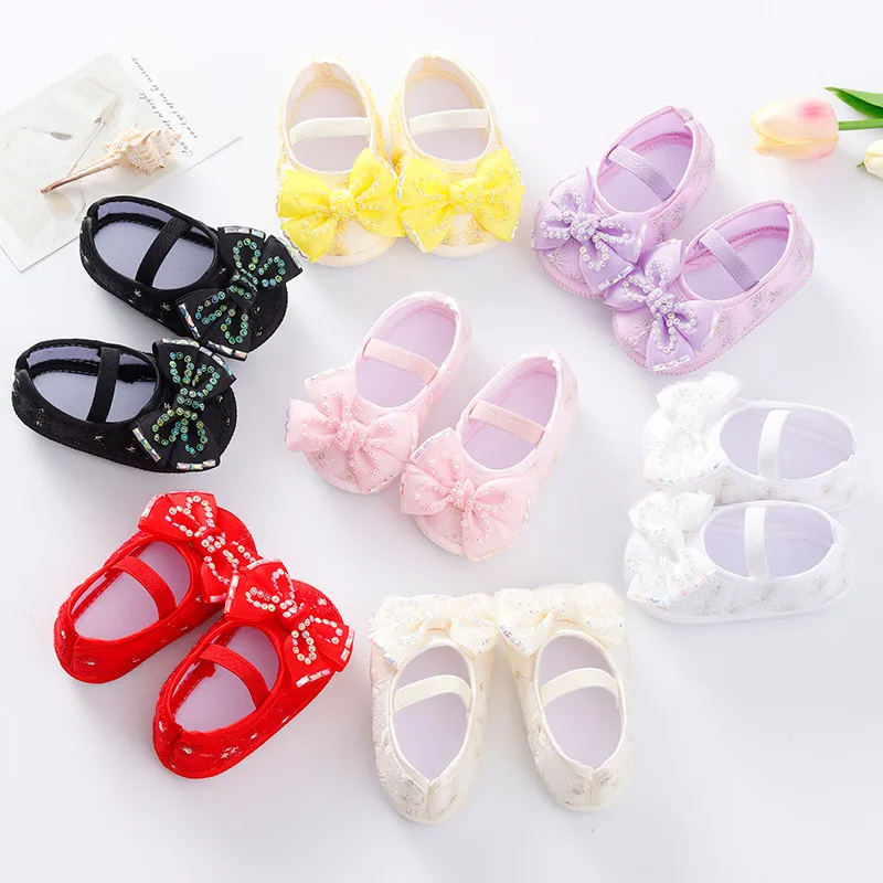 Toddlers Baby First Walkers Kids Girls Boys Soft Shoes Infant Toddler Bowknot Walkers Shoes Princess Shoes обувь для малышей