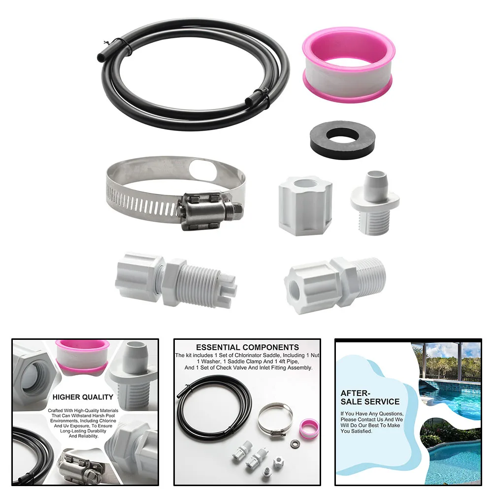 CL200 Off-line Chlorinator Hose Pool Pipe Connection Kit For CLX220PAK Outdoor Pool Accessories Gardening Supplies