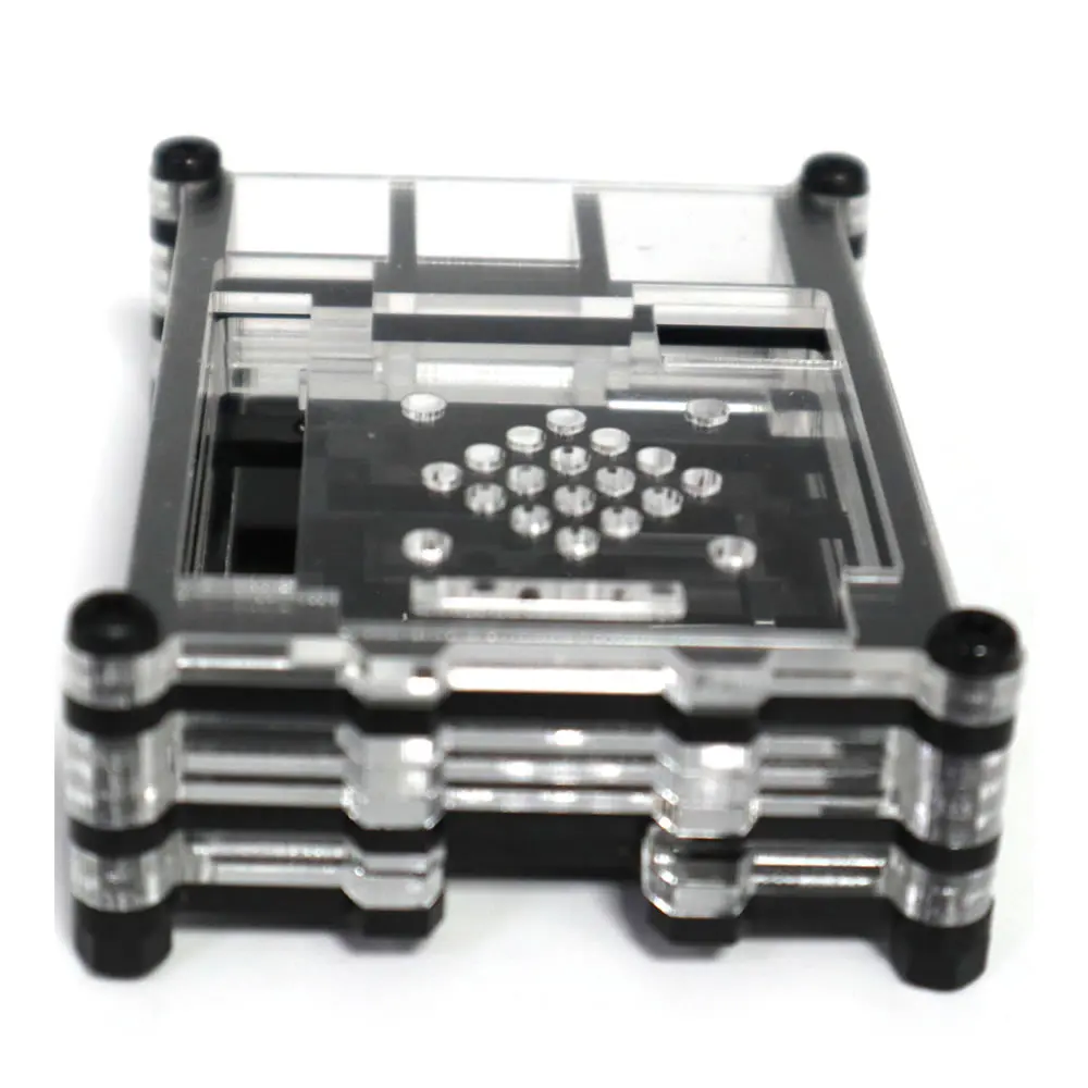 Прозрачный Акриловый Корпус для Raspberry Pi 5, 10 слоев, совместим с Raspberry Pi 5 Active Cooler
