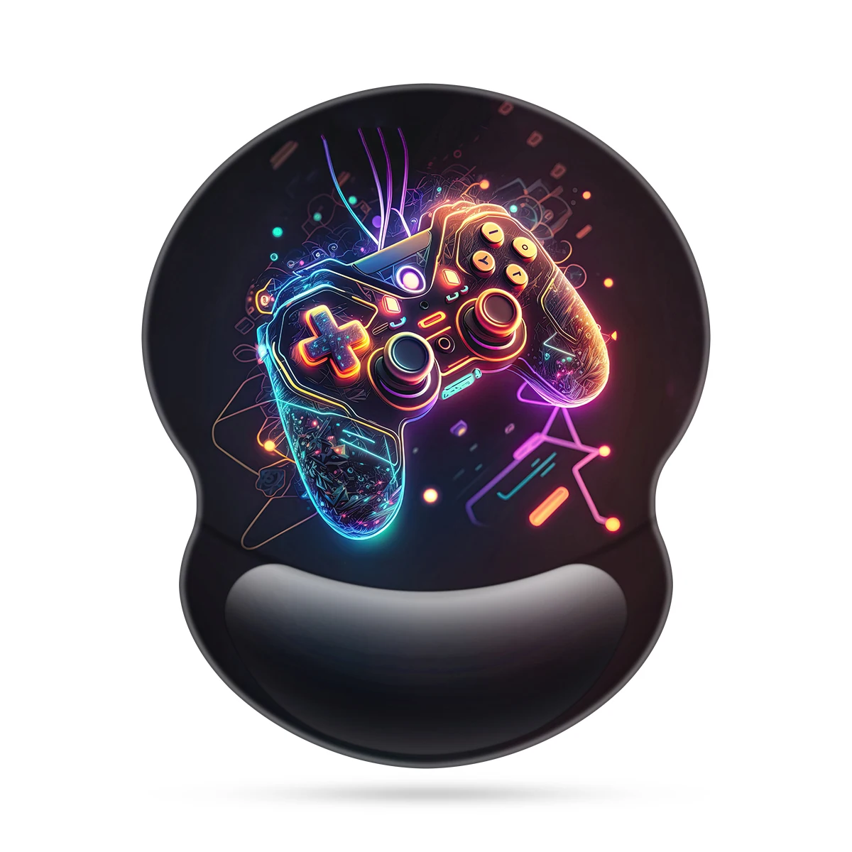 1pc Cool Game Console Mouse Pad Wrist Ergonomic Soft Anti-Slip Wrist Rest Support Mat Computer Mouse Pad For Office  PC Gift