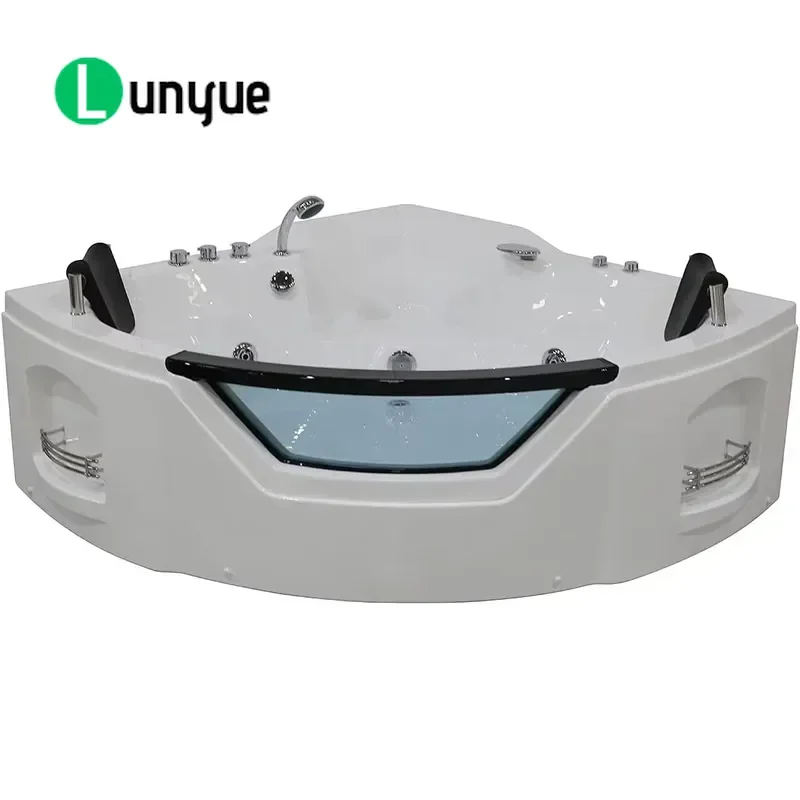 Modern Hotel Use Acrylic Massage Bathtub with Whirlpool Waterfall Air Massage at a Cheap Price