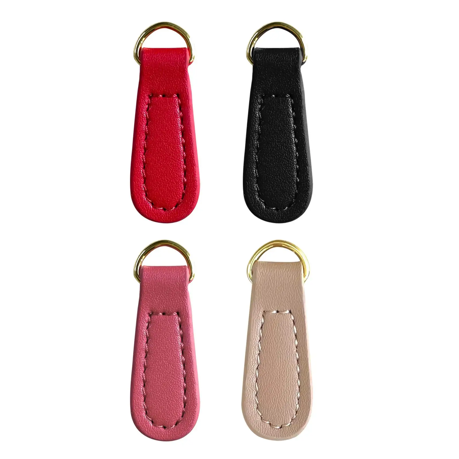 2Pcs Zipper Pulls PU Leather Zipper Heads Pull Strap Decorative Zip Pulls Zipper Tags for Handbags Jacket Boot Purses Backpacks