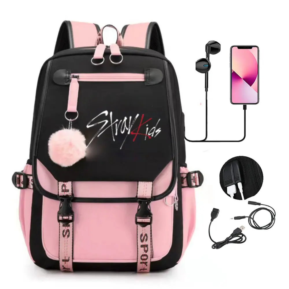 Mochila Stray-y para menina adolescente e menino, mochila de lona, presente de aniversário