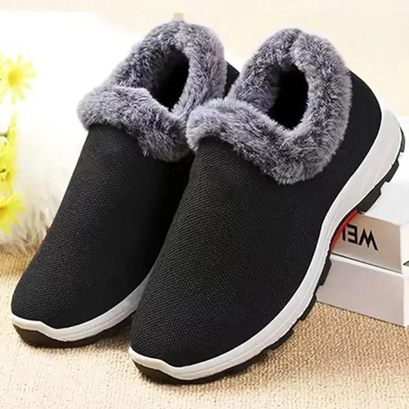 Winter Warm Ankle Boots Women's Non-Slip Winter Snow Boots Outdoor Boots With Wear-Resistant Soles For Camping Walking Fishing